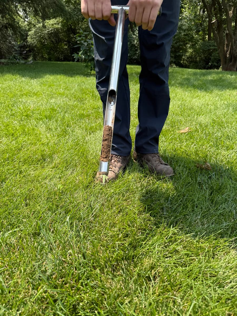 Professional grade lawn fertilizer products used by Brightside