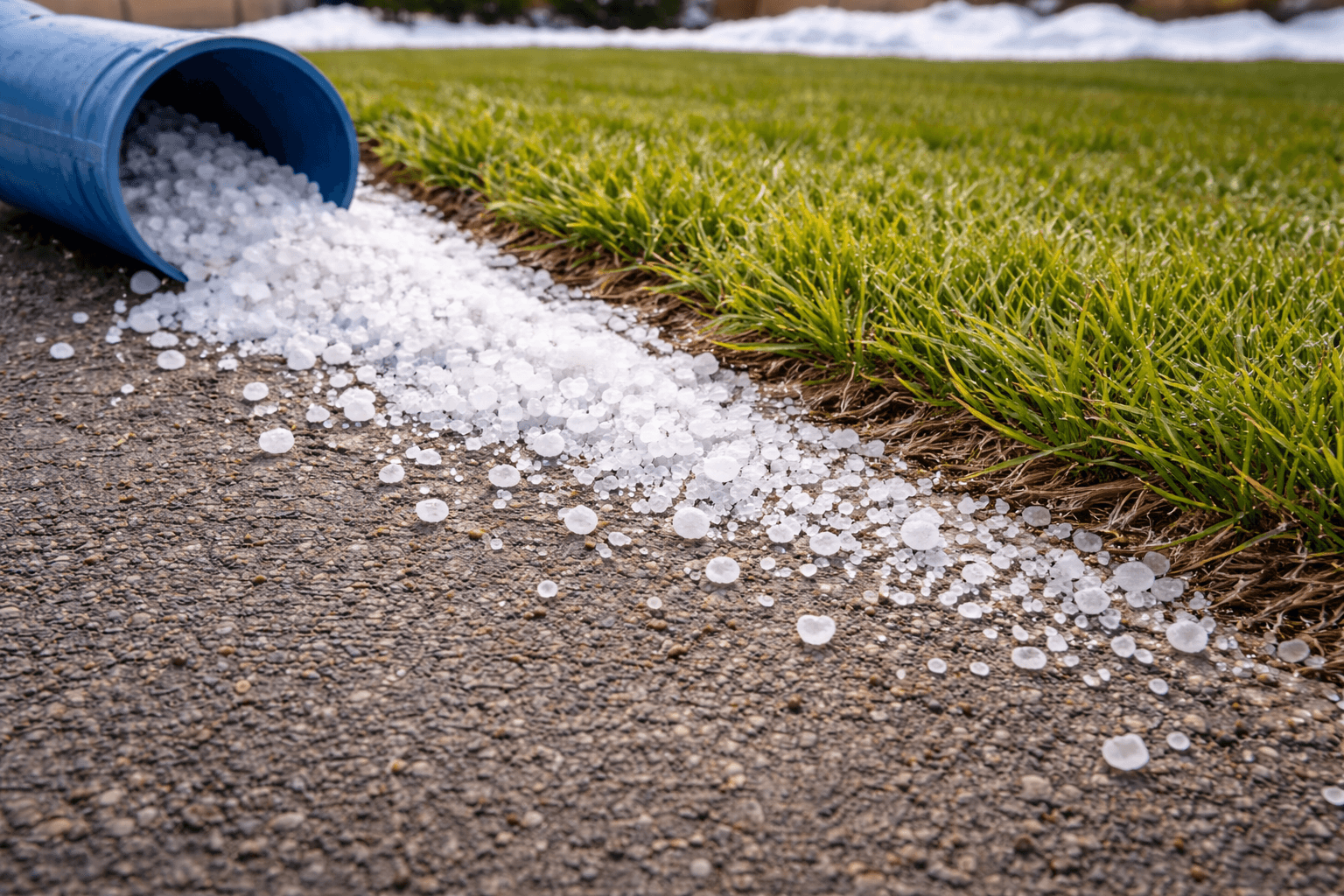 How Salt and Ice Melt Products Affect Omaha Lawns and What You Can Do to Protect Them